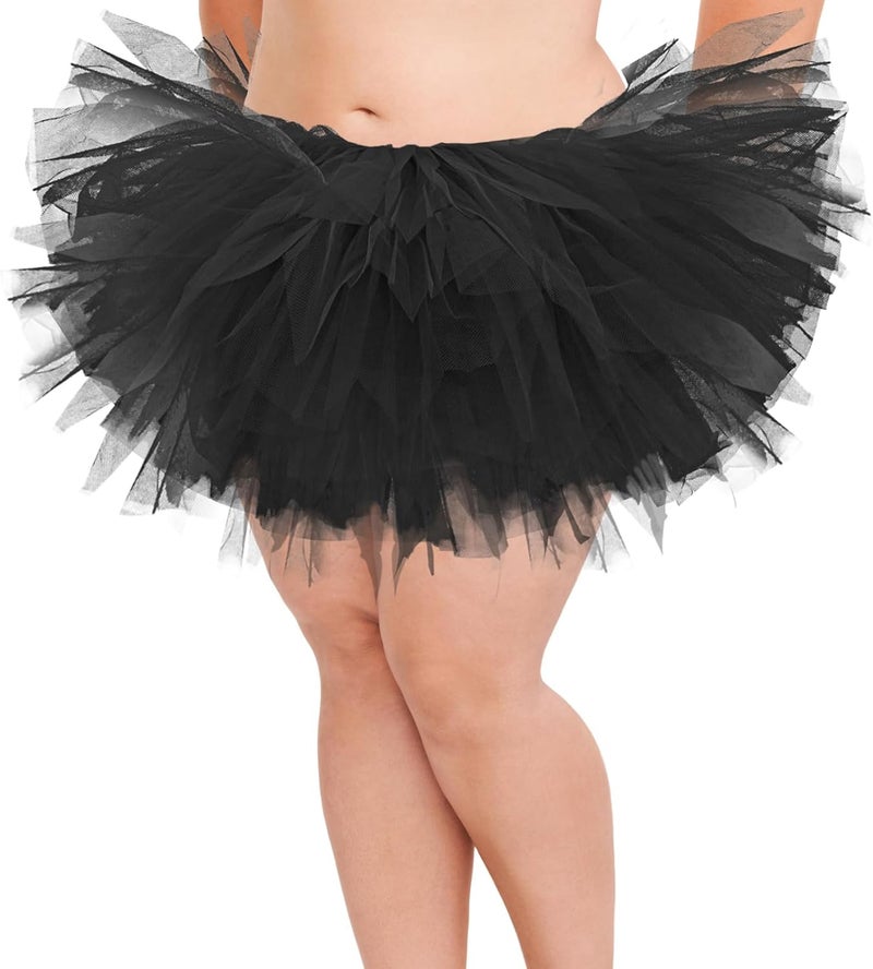 Fynnsure 5 Layers Plus Size Tutu Skirts for Women Extra Large Tulle Skirt 80s Adult Tutu Skirts Tutus Halloween Costumes - Image 1